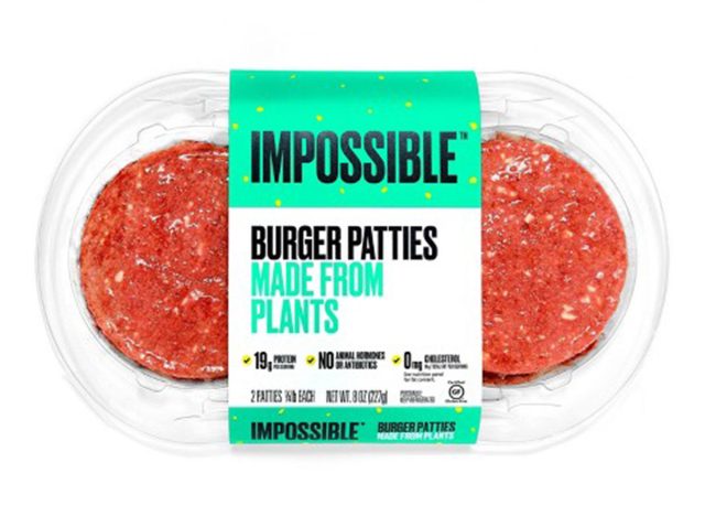 Impossible plant-based hamburger patties