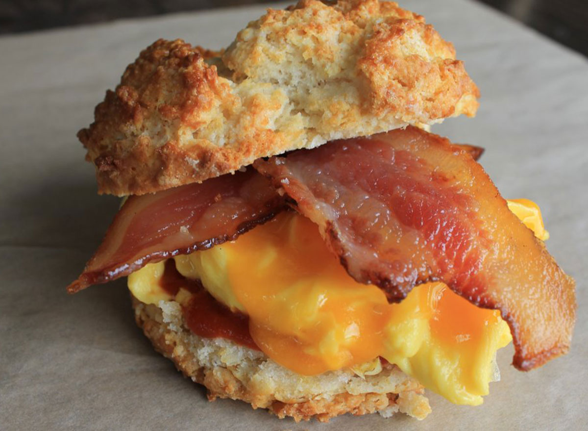 Air Fryer Bacon, Egg, and Cheese Breakfast Sandwich - My Pretty Brown Eats