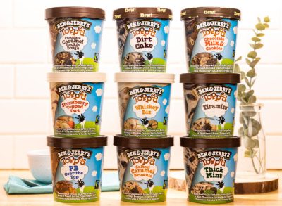 ben & jerry's topped ice cream