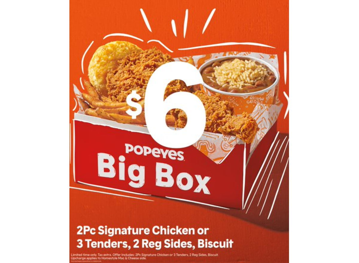 Popeyes Just Brought Back This Excellent Value Deal — Eat This Not That