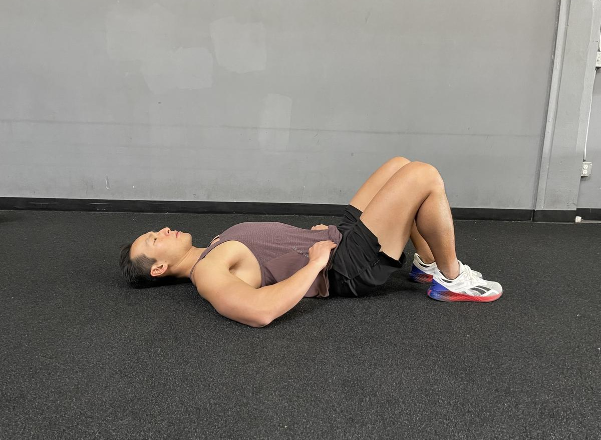 Supine discount reverse crunches