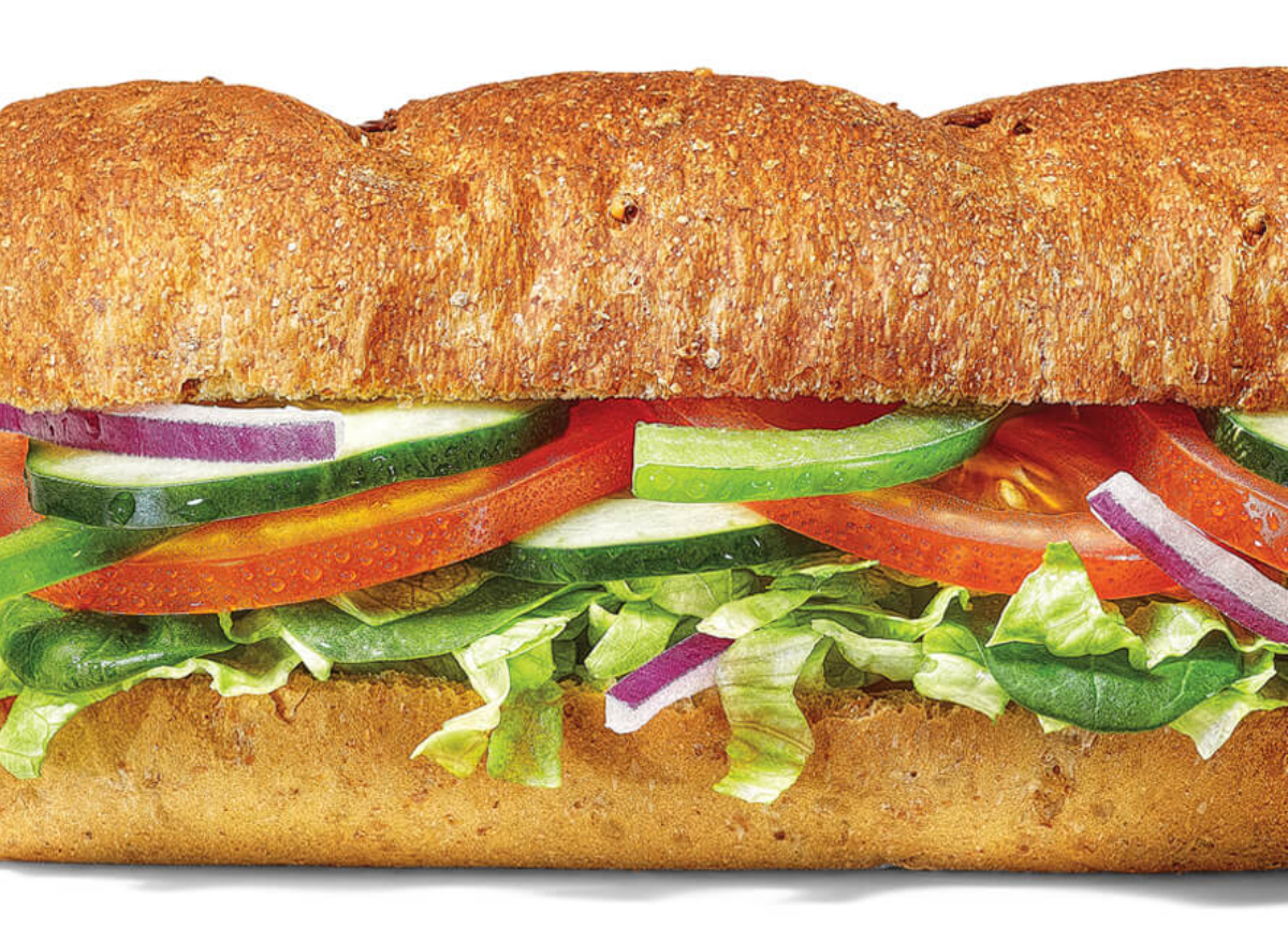 10 Healthiest Subway Sandwiches According To Dietitians   Subway Veggie Delite Sandwich 