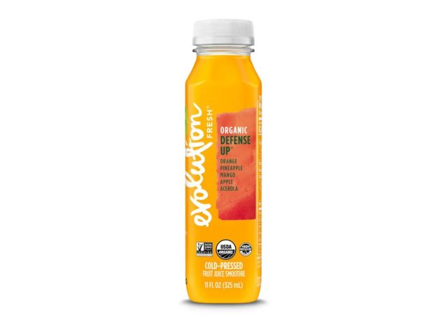 bottle of Evolution cold-pressed juice