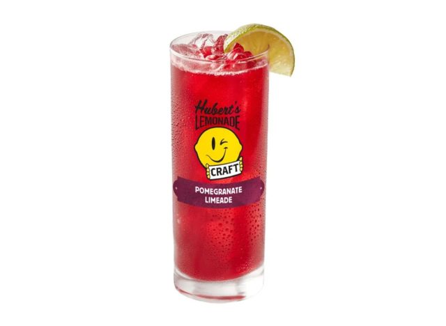 glass of Pomegranate Limeade