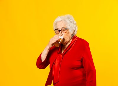 Woman Drinking Beer