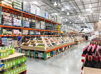 warehouse aisle grocery store