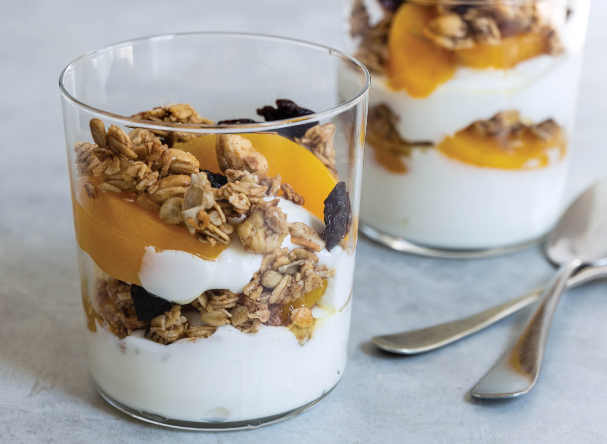 Crunchy Peach Parfaits — Eat This Not That