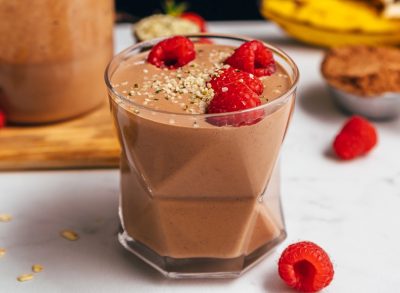 protein powder-free chocolate protein shake