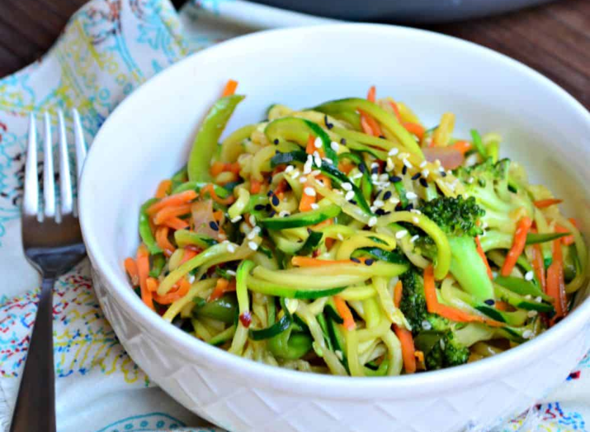 zoodle veggie stir fry