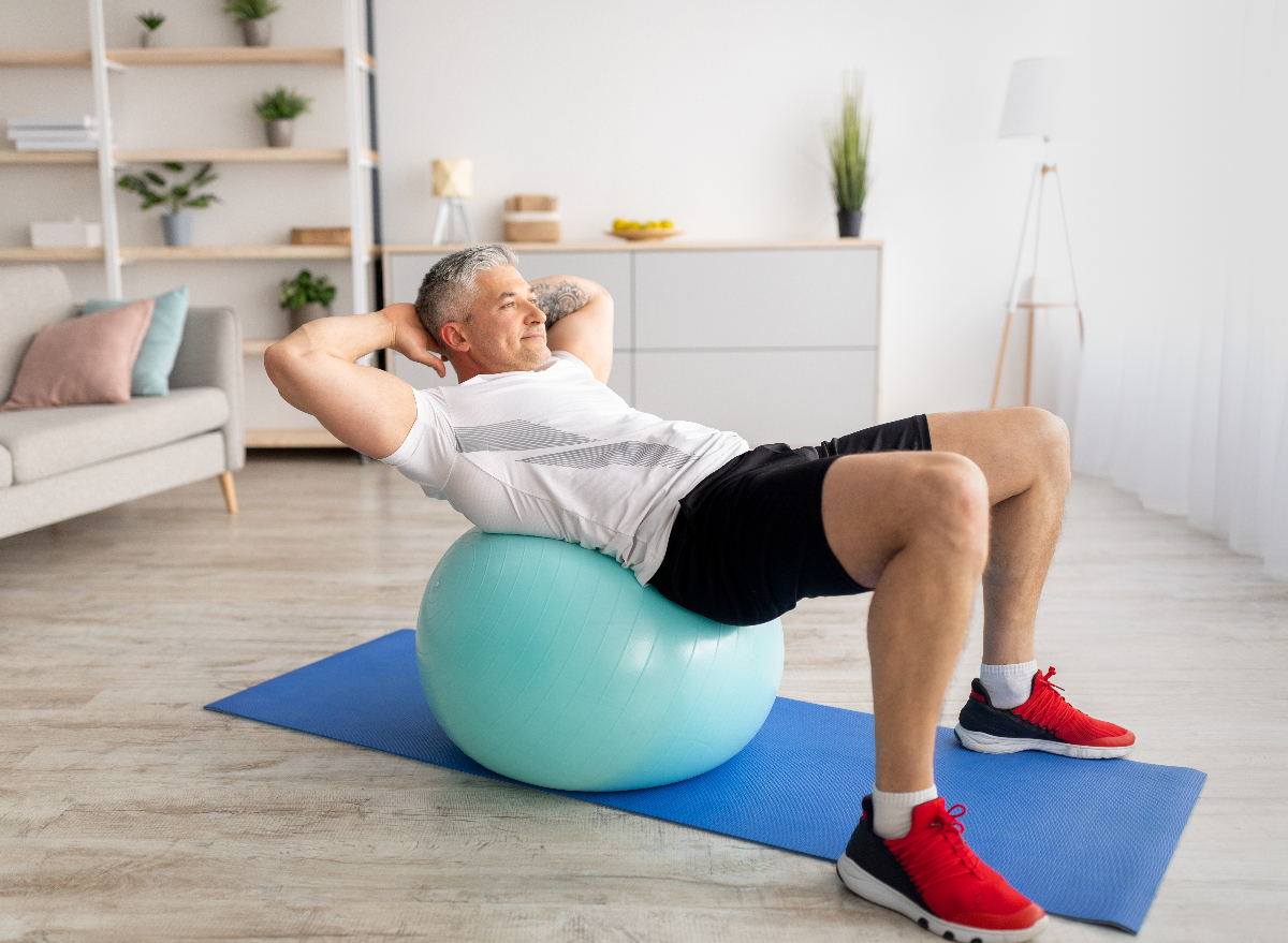 Yoga Stability Ball Workout // Gentle Seated Toning Exercises for Seniors &  Beginners 