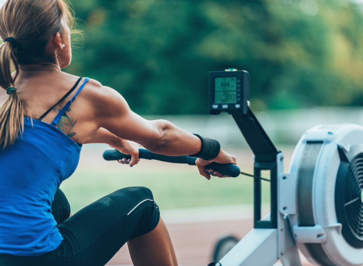 Fat burning rowing online workout