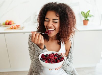 eating berries