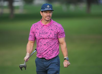 Mark Wahlberg golfing