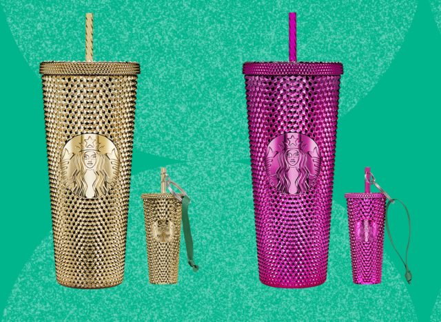 https://www.eatthis.com/wp-content/uploads/sites/4/2022/10/starbucks-bling-cold-cups.jpg?quality=82&strip=all&w=640