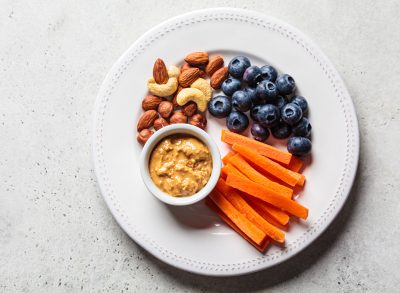 high fiber snack plates