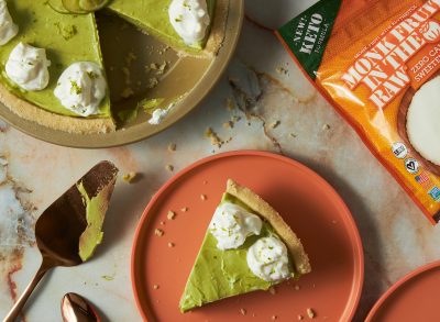 keto key lime pie in the raw monk fruit