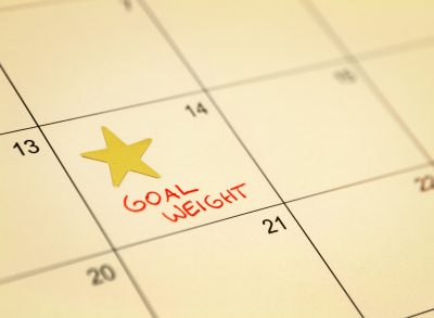 goal weight date on calendar