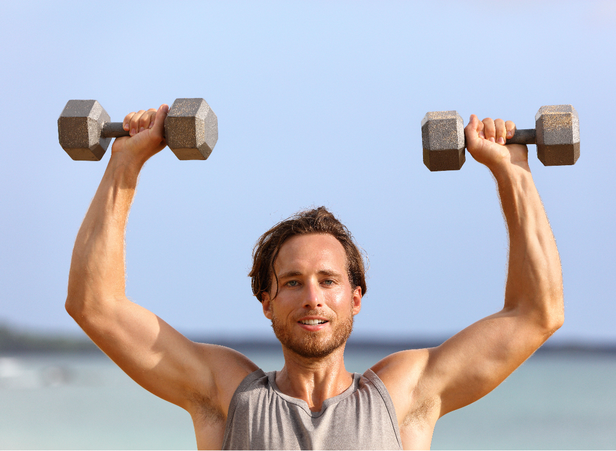 Get Rid of Underarm Fat With This Free Weights Workout