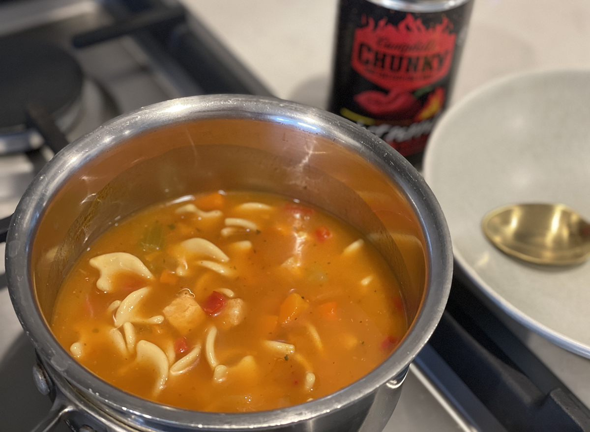 We Tried Campbells Chunky Ghost Pepper Chicken Noodle Soup 0973