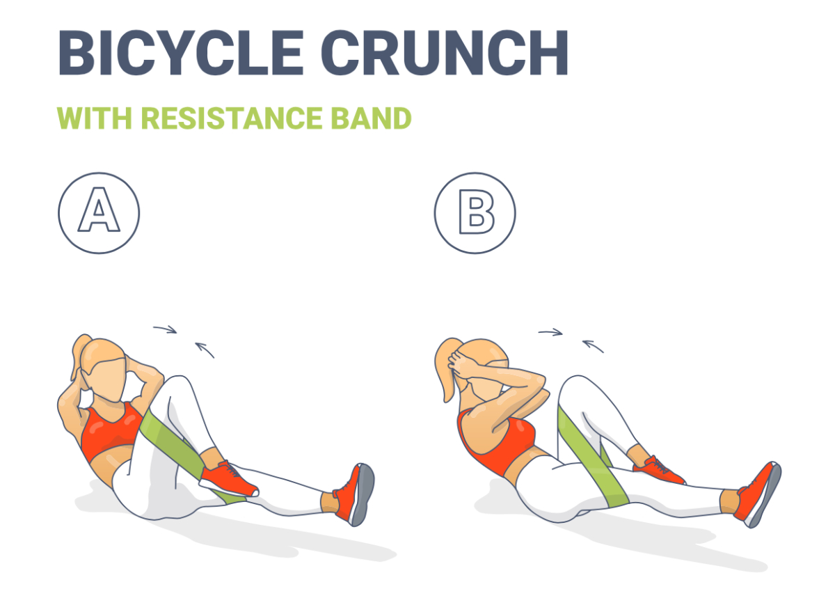 Resistance bands 2025 tummy workout