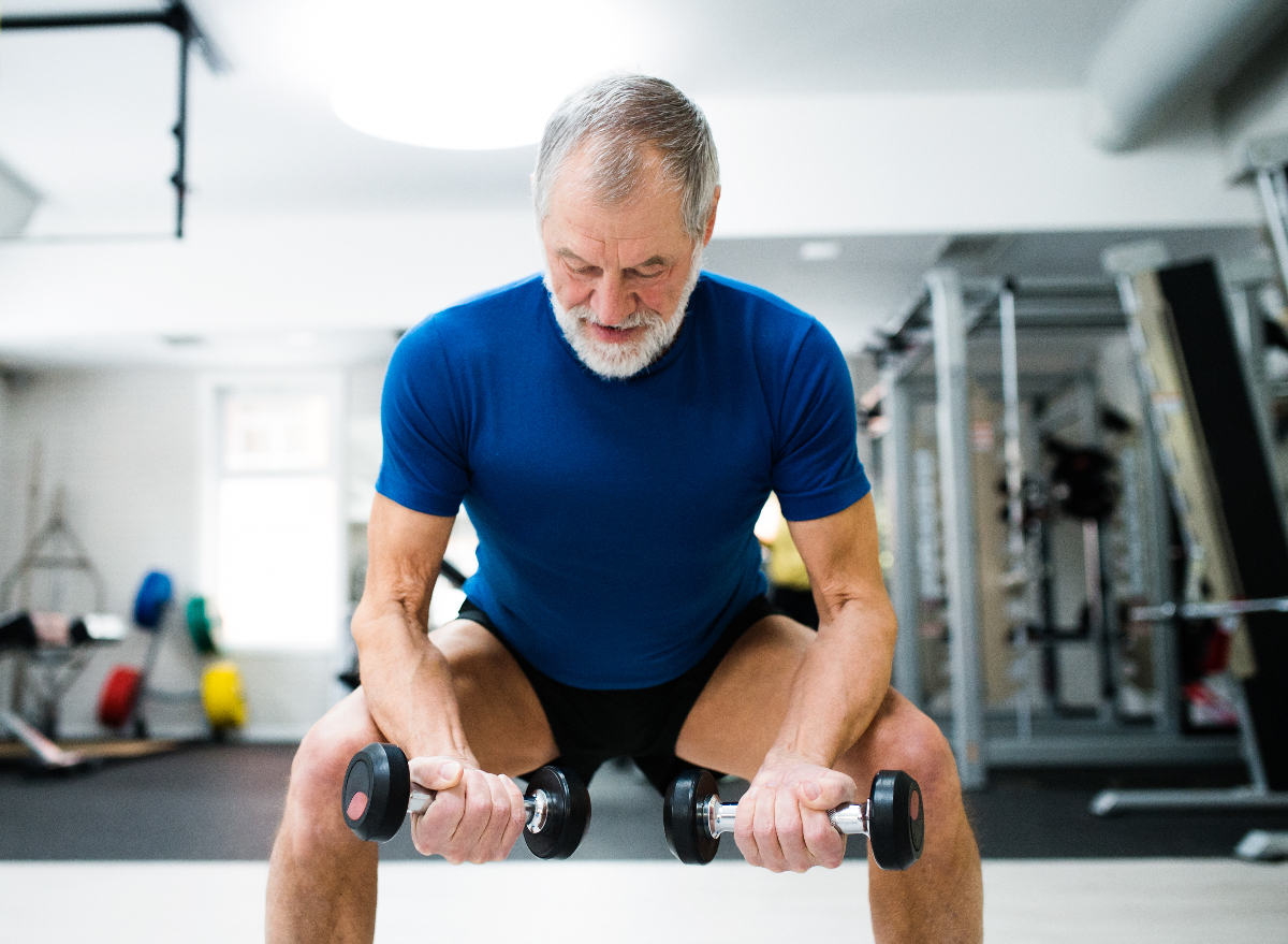 Senior discount dumbbell workout