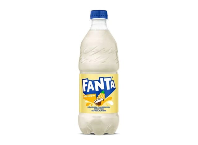 bottle of Fanta Pina Colada