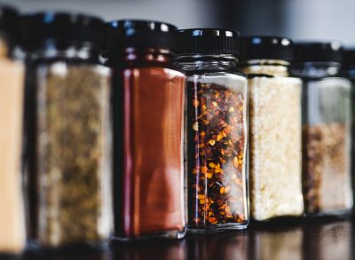 spices in jars