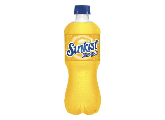 bottle of Sunkist Pineapple