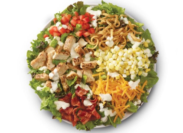 Plate of Wendy's Cobb Salad