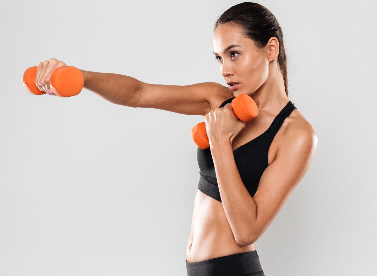 Dumbbell workouts for women's weight online loss