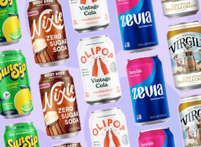 healthy soda alternatives collages