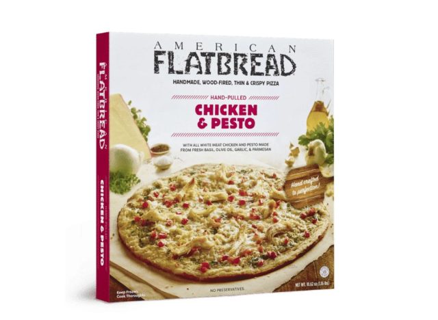 box of American Flatbread Chicken and Pesto 