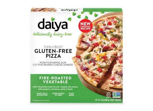 box of Daiya Thin Crust Gluten-Free Pizza 