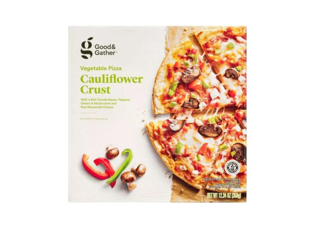 box of Good and Gather cauliflower pizza