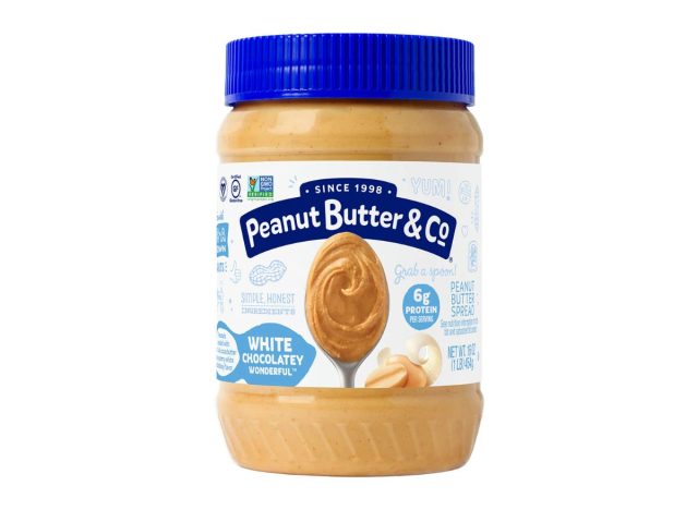 jar of Peanut Butter & Co on a white background