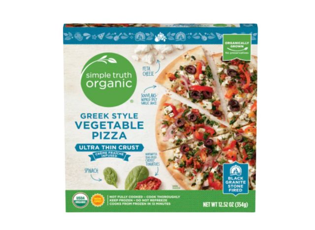 box of Simple Truth Vegetable Pizza