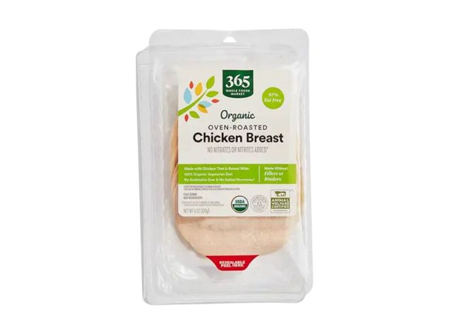 package of Whole Foods Chicken Breast