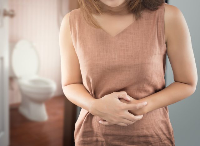 woman constipation concept, habits that make you constipated