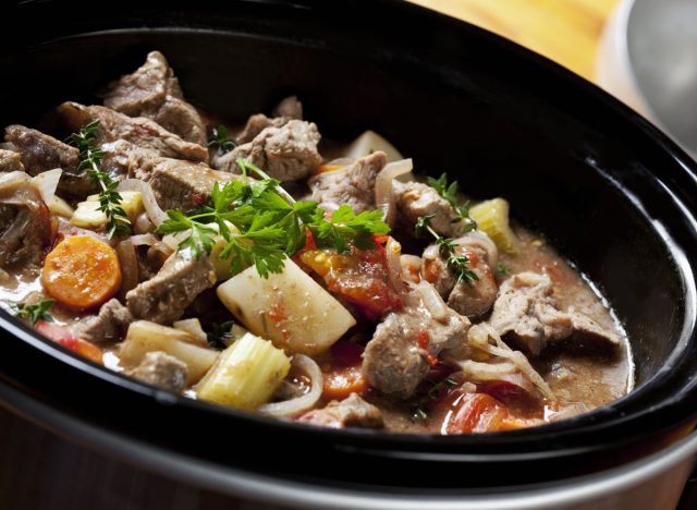 stew in a slow cooker