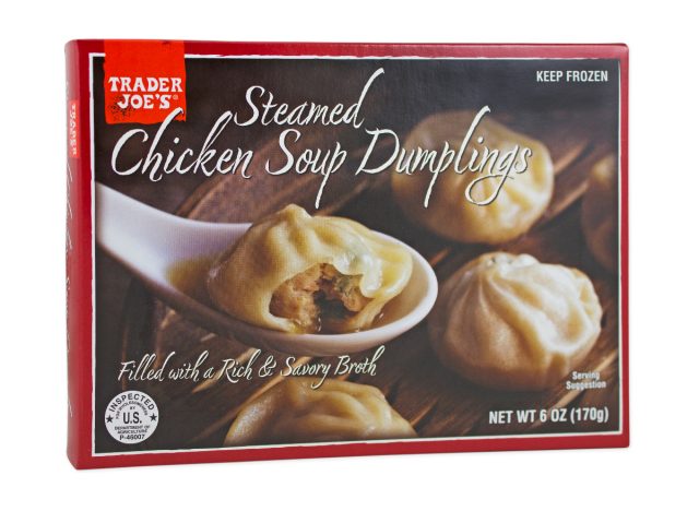 My favorite way to eat Trader Joe's Chicken Soup Dumplings 🥟🔥 So  delicious and done in under 5 minutes when you need a really quick meal. D…