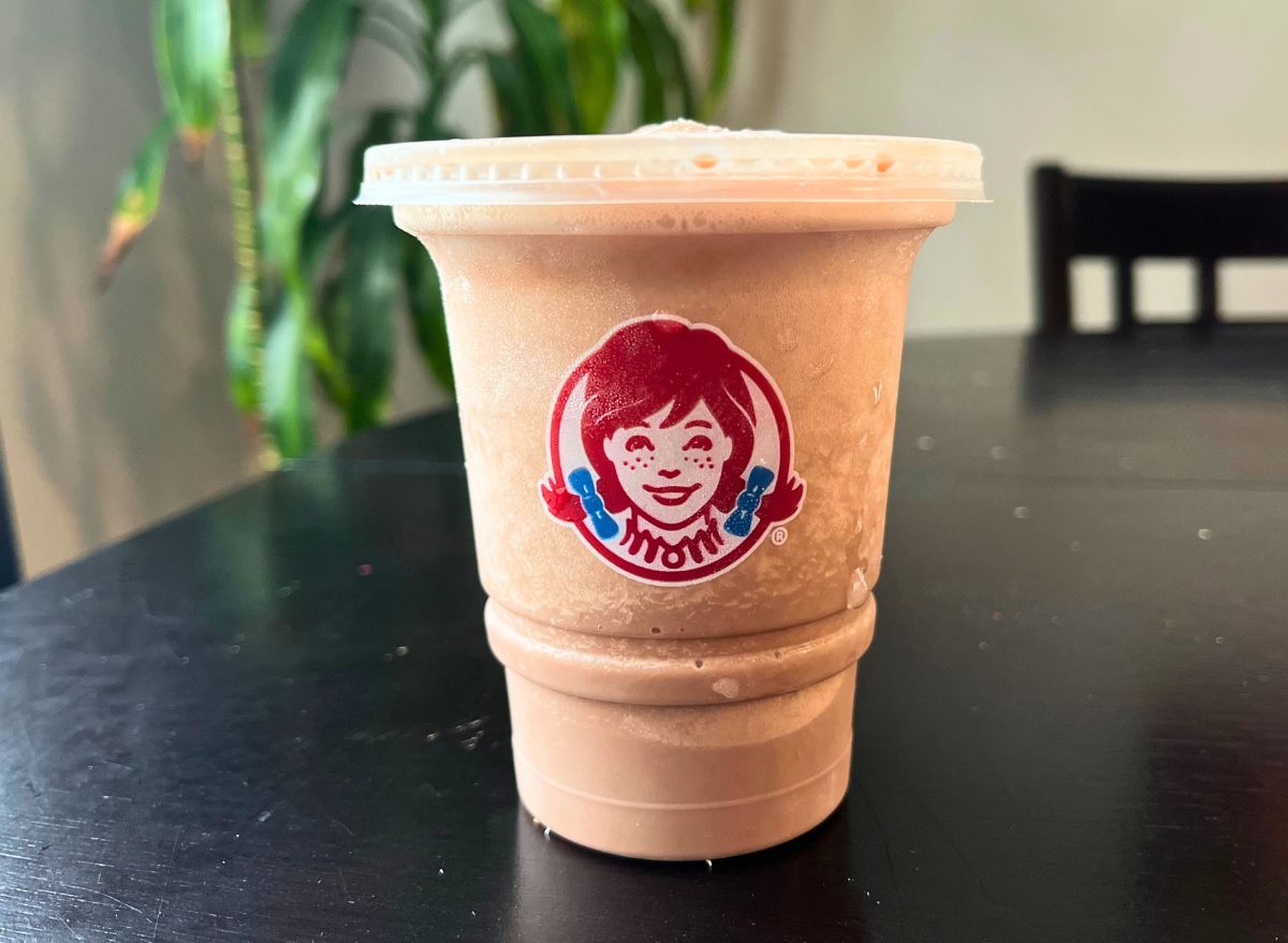 Which Fast Food Chain Has The Best Milkshake In 2023   Wendys Chocolate Frosty Milkshake 