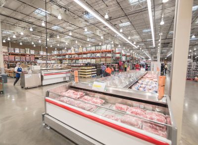 Costco meat aisle