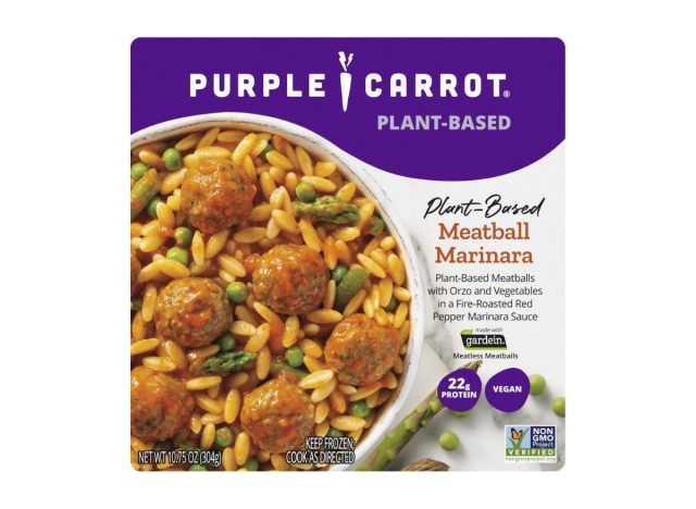 Purple Carrot Meatball Marinara