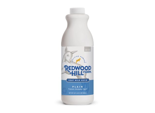 carton of Redwood Hill Farm goat milk kefir on a white background