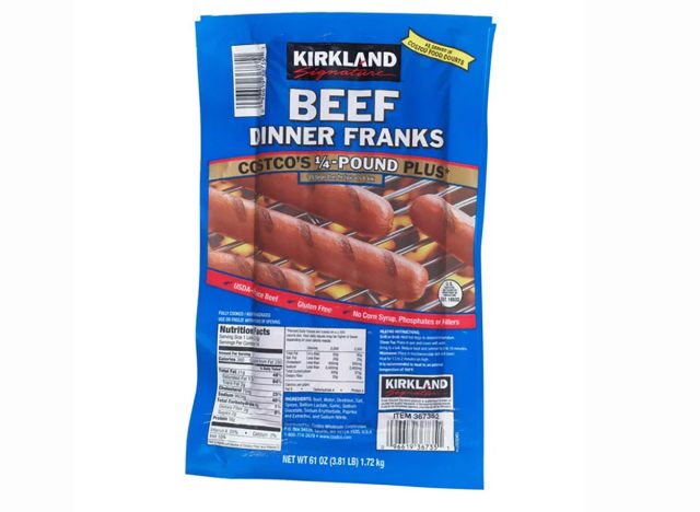 Kirkland Signature Beef Dinner Franks from Costco