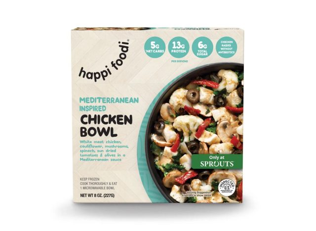 happi foodi chicken bowl frozen dinner