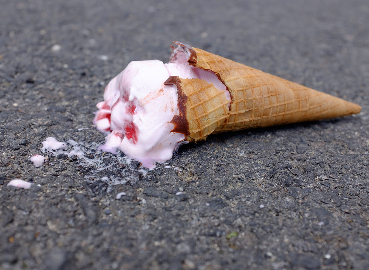Dropped,Ice,Cream,On,The,Street