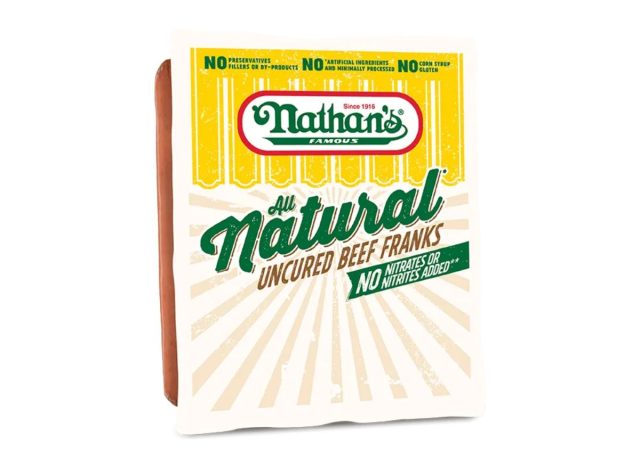 package of Nathan's Beef Franks