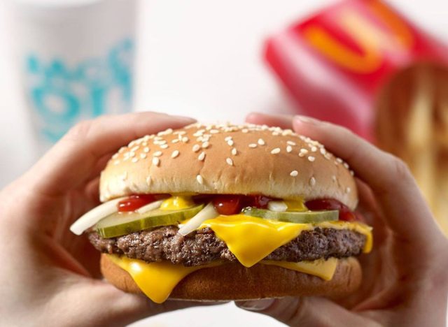 McDonald's quarter pounder with cheese