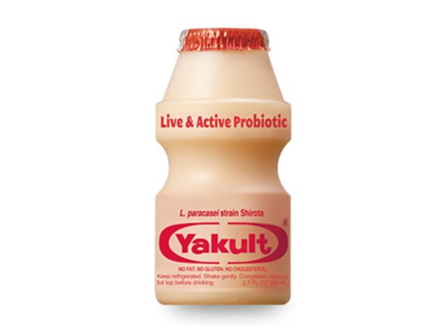 bottle of yakult drink